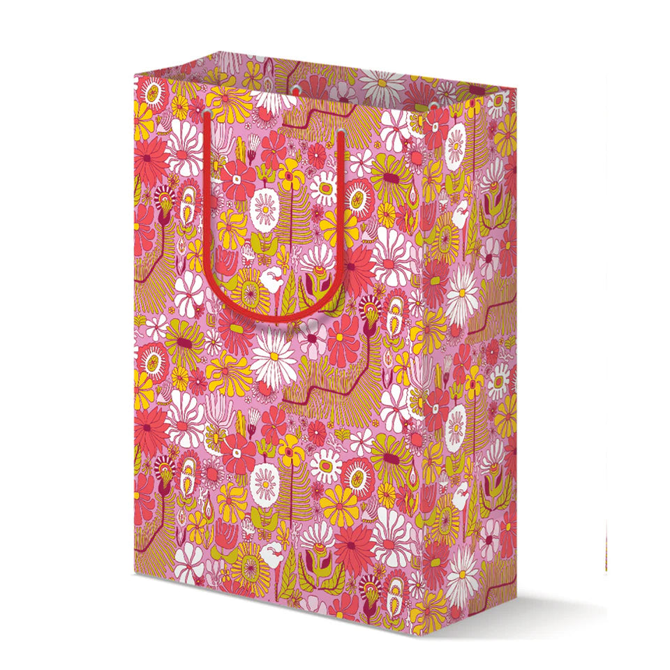 Trippy Floral Gift Bag