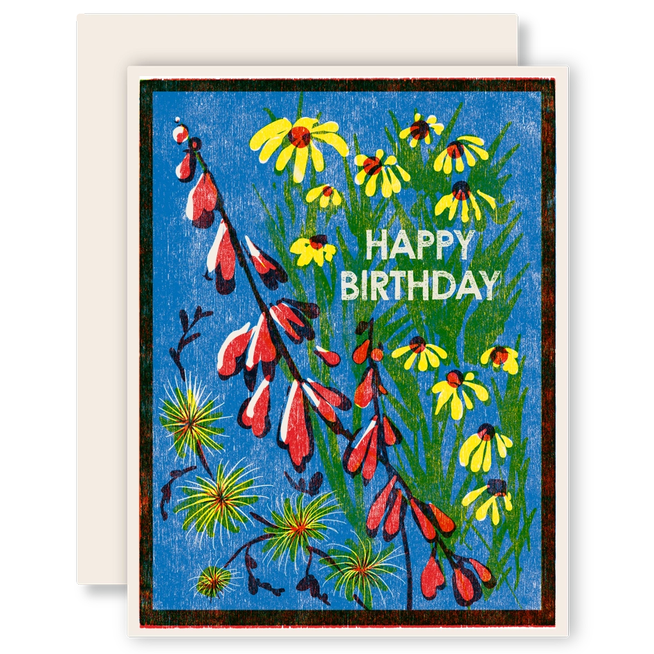 Blue Sky Wildflower Birthday