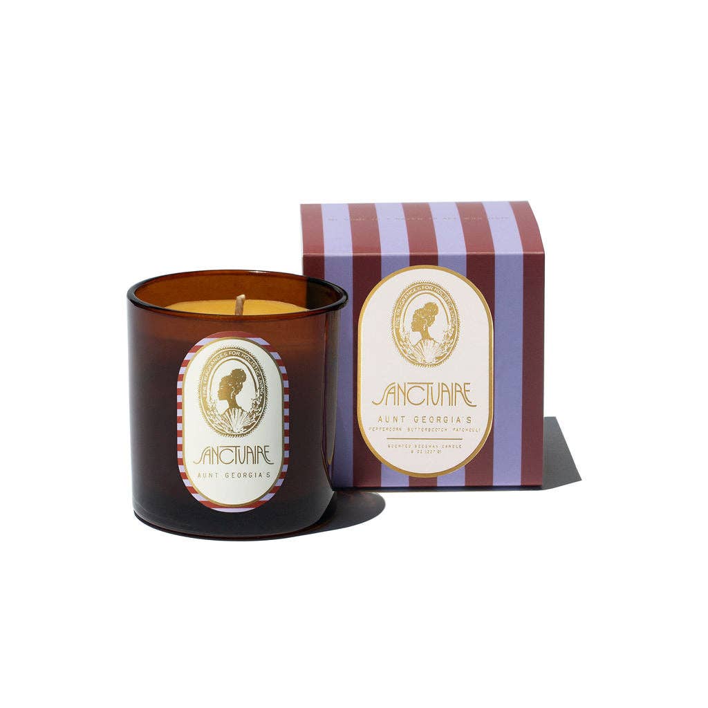 Aunt Georgia's Scented Beeswax Candle