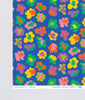 Flower Burst Blue Gift Wrap
