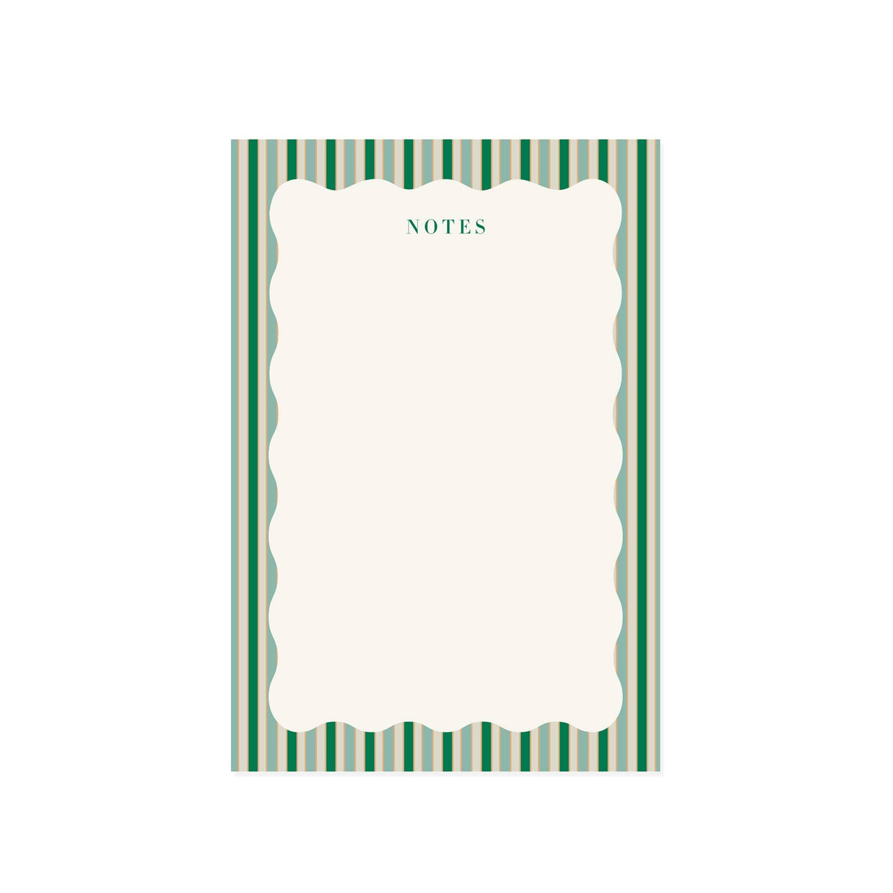 Stripes and Scallops Notepad