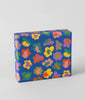 Flower Burst Blue Gift Wrap