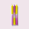 Dip Dye Neon Taper Candles