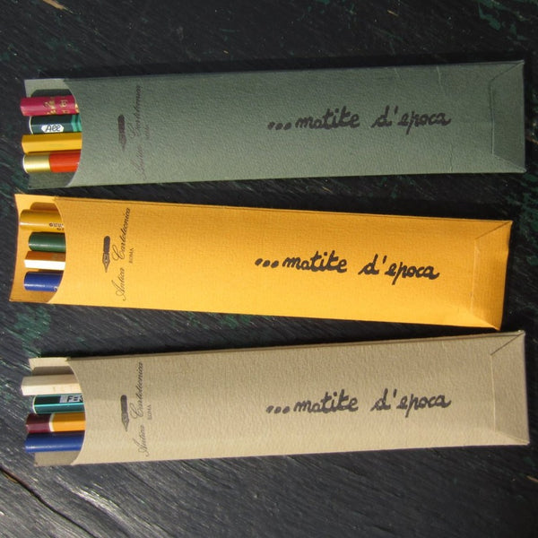 Set of 4 Vintage Pencils - Assorted