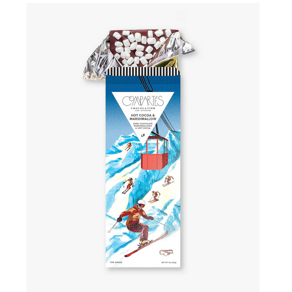 Hot Cocoa and Marshmallow Dark Chocolate Bar