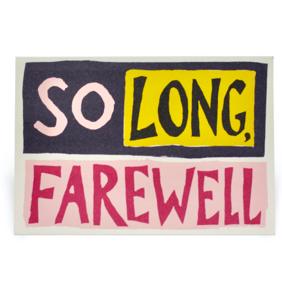So Long, Farewell