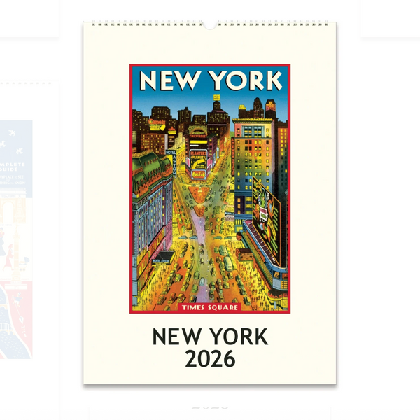 Cavallini - 2026 Desk Calendar - 6 X 6.5ins - Vintage Travel