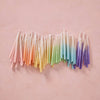 Rainbow Ombré Beeswax Birthday Candles