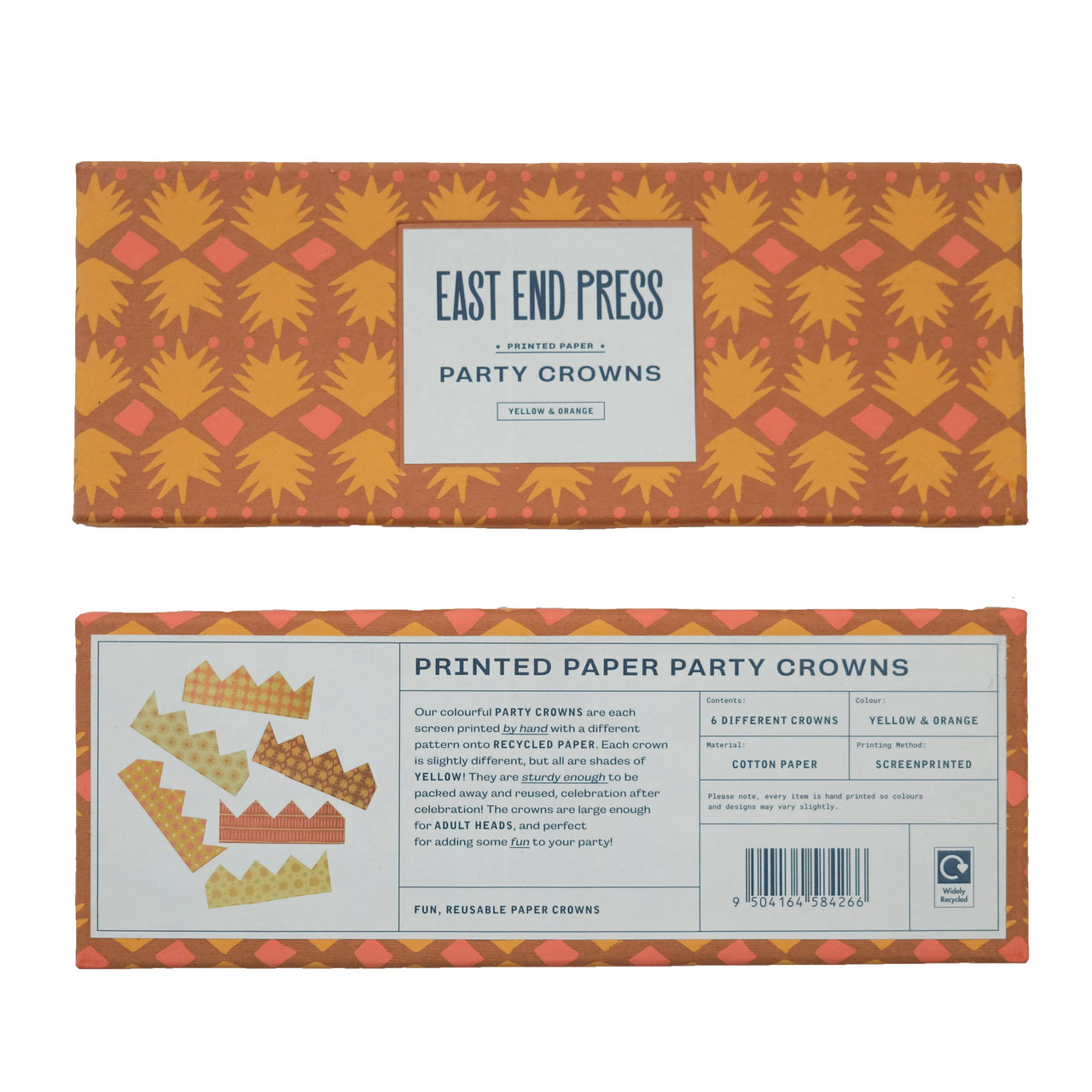 Yellow Paper Crowns