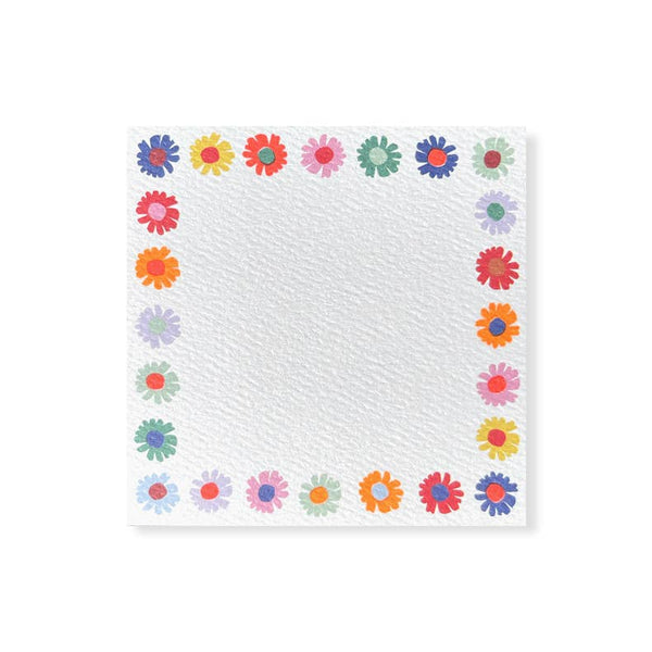 Rainbow Daisies Small Square Notes