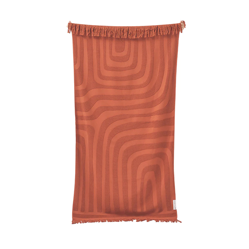 Terracotta Surf Luxe Beach Towel