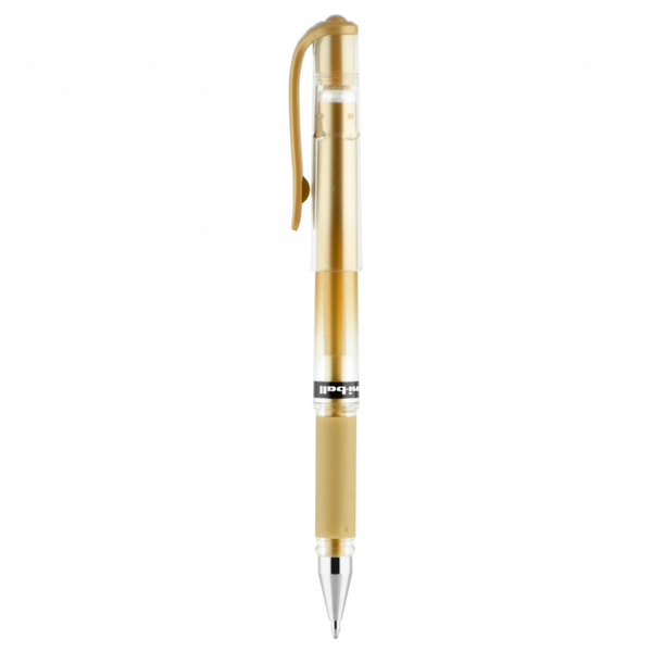 Uni-ball Signo Penna Gel Metallic Oro | Punta Metallo 1 Mm | Tratto 0,65 Mm | UM-153 Gold | Ideale Per Scrapbooking E Carta Scura