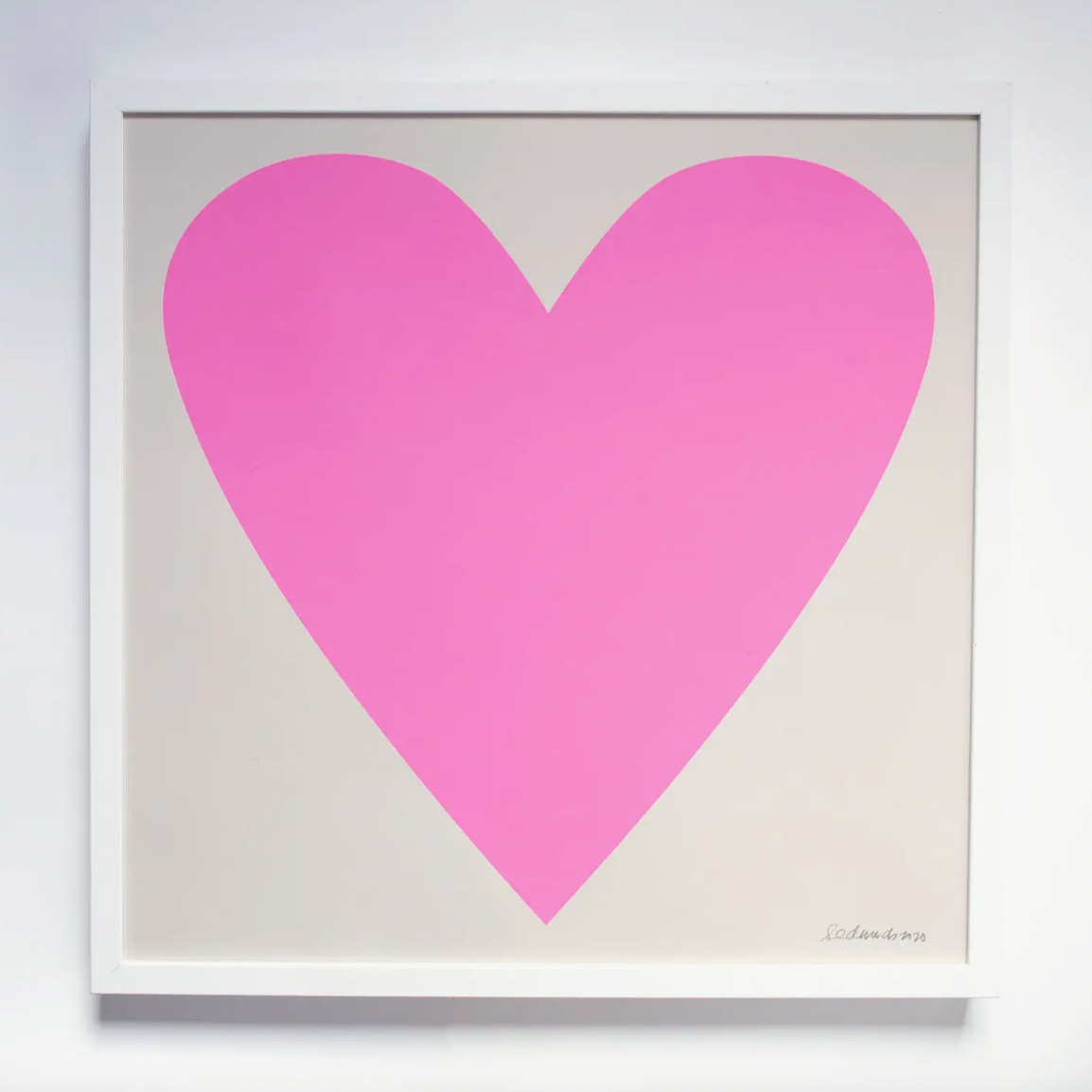 Pink Heart Art Print