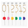 Gold Number Sparkler Candles (0-9)