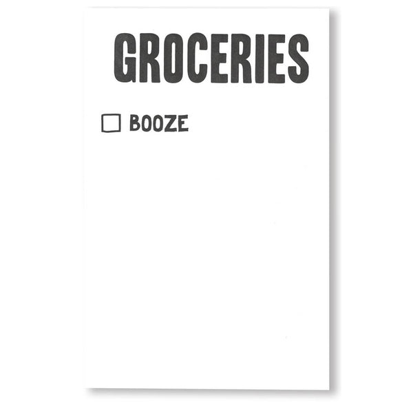 Booze Groceries Scratch Pad