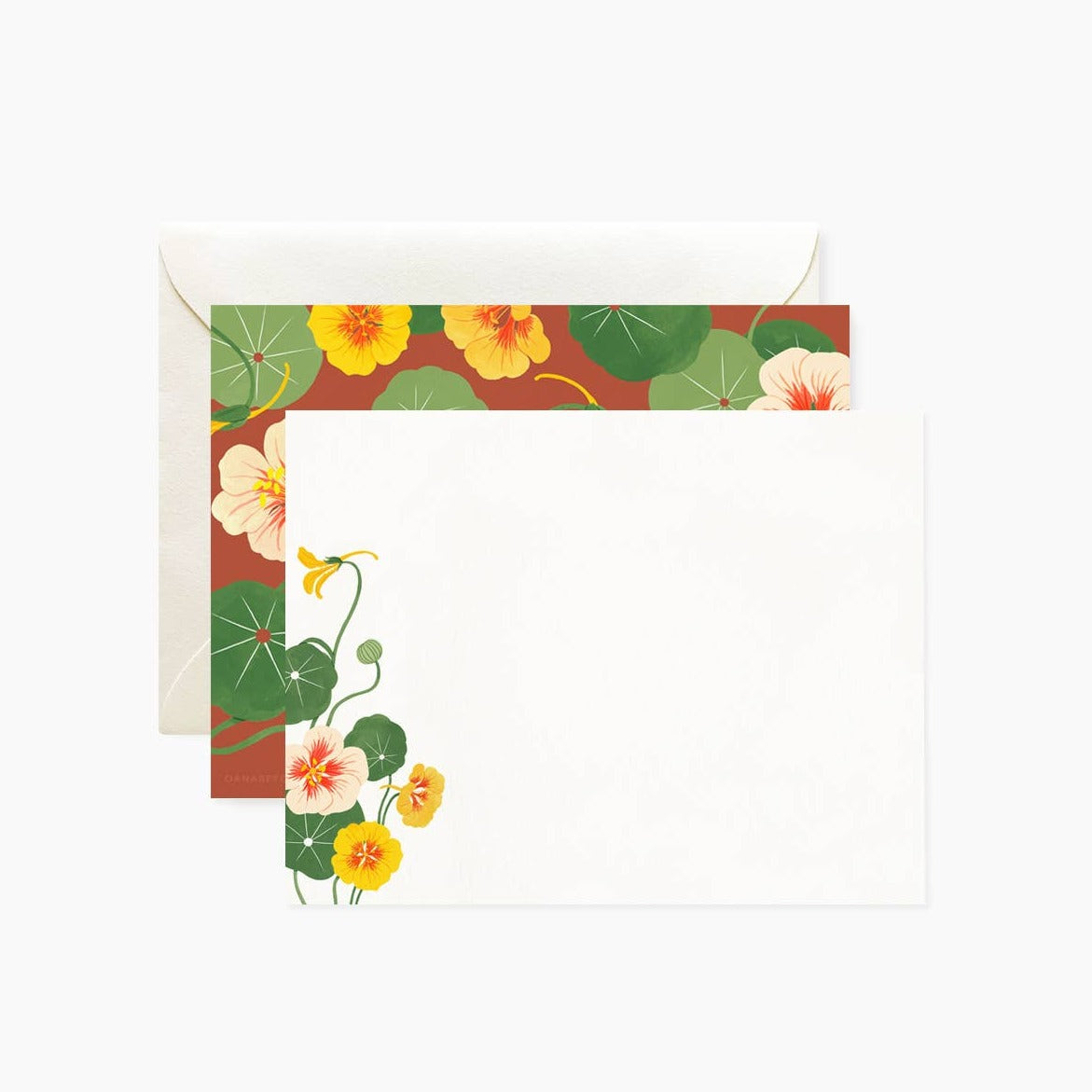 Nasturtium Notecards - Pack of 4