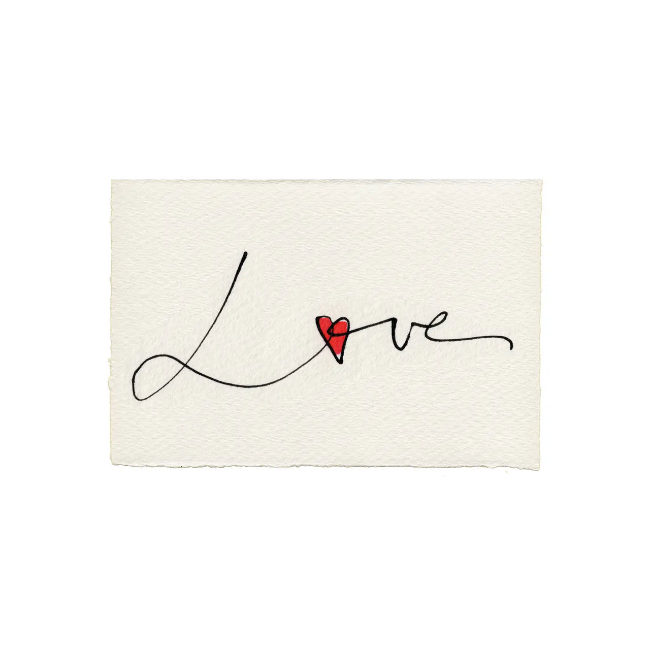 Love Red Heart Card