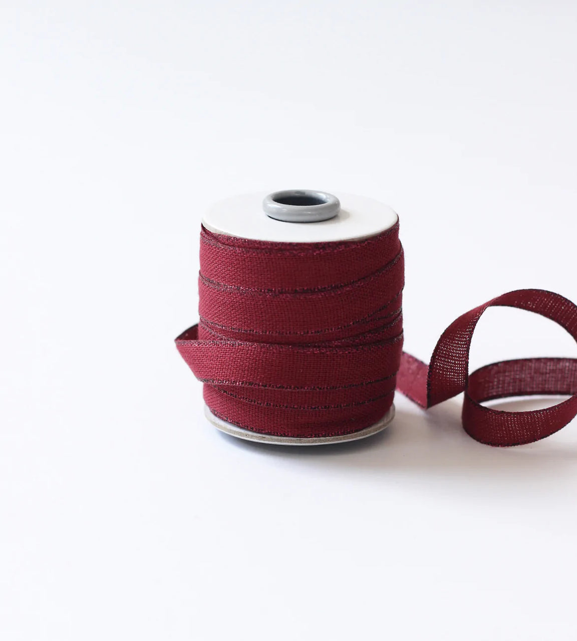 WINE/BURGANDY | DRITTOFILO COTTON RIBBON | SPOOL OF 20 YARDS