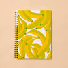 Banana A5 Letterpress Spiral Notebook