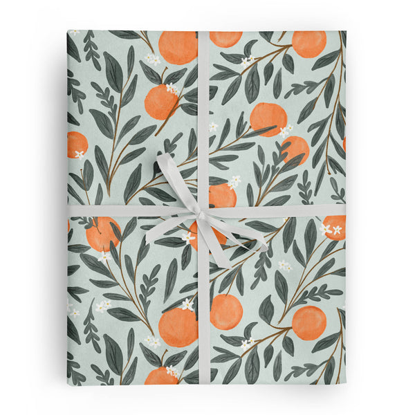 Orange Vine Gift Wrap