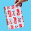 Diet Soda Warhol Pop Art A5 Letterpress Spiral Notebook