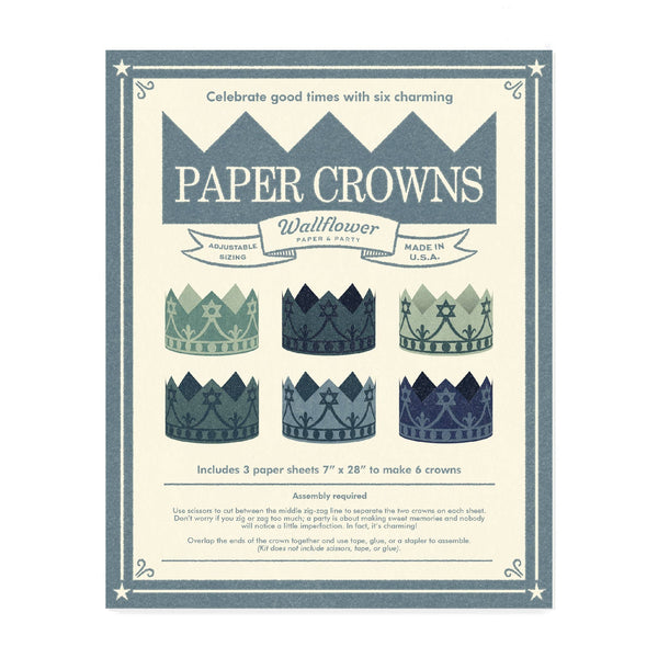 Hanukkah Paper Crowns