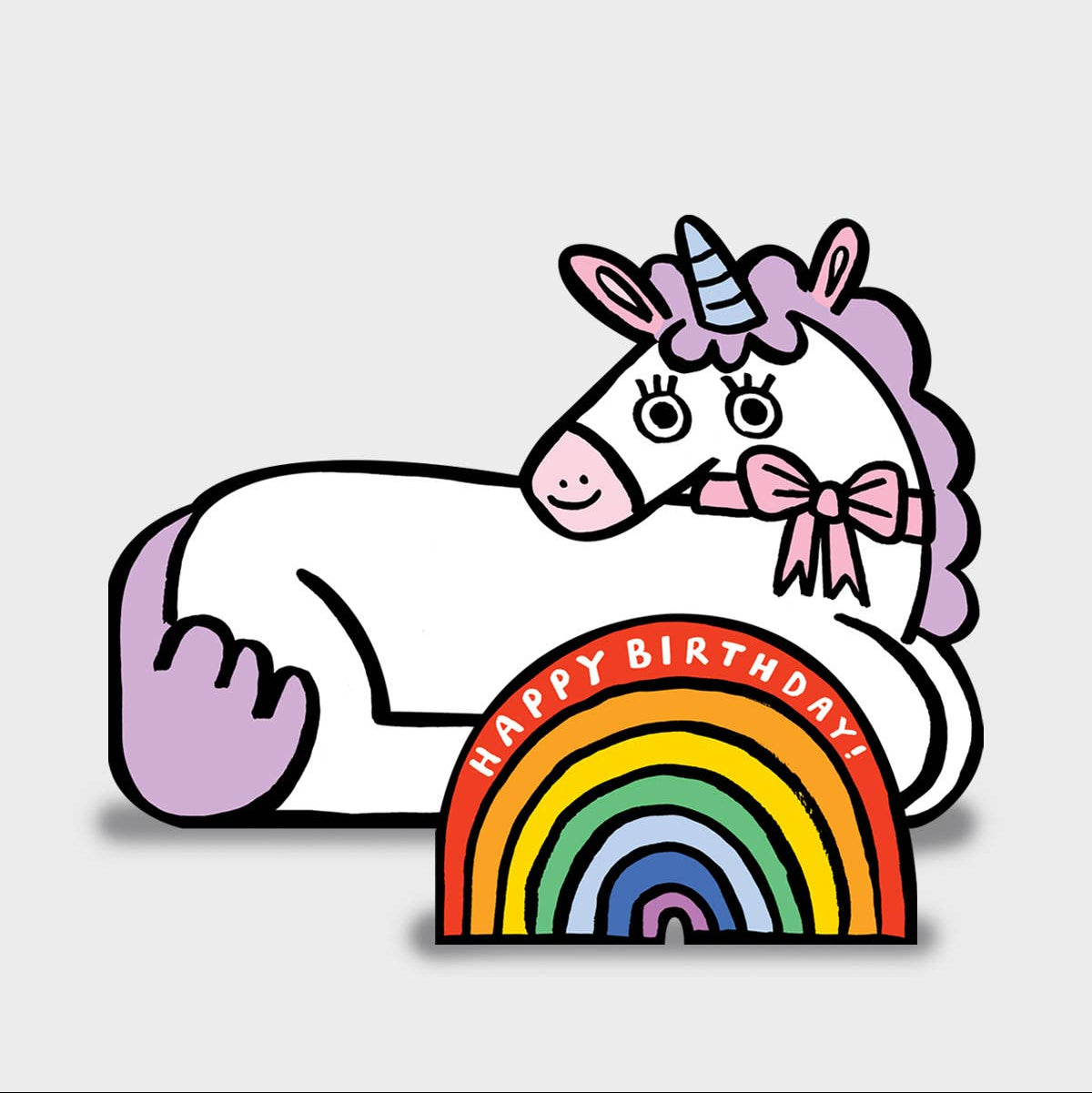 Unicorn With Mini Card