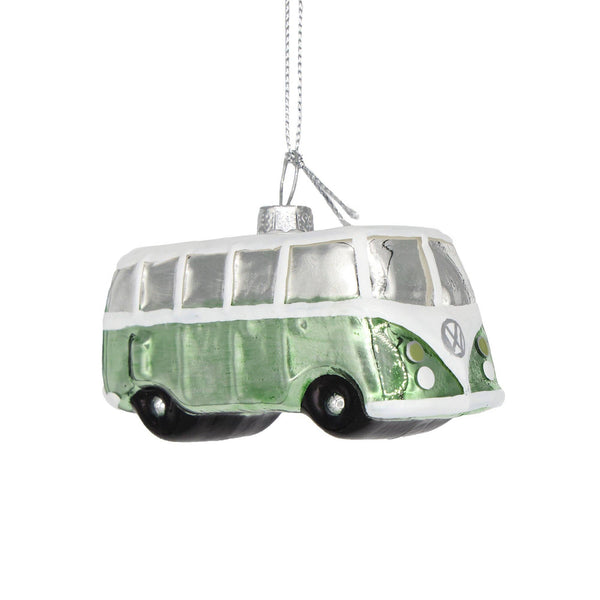 Vintage VW Green Van Ornament