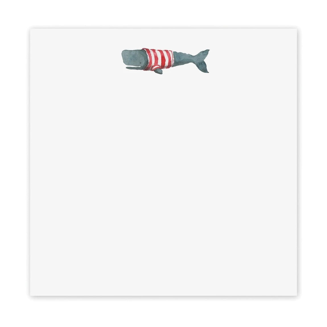 Stripey Whale Notepad