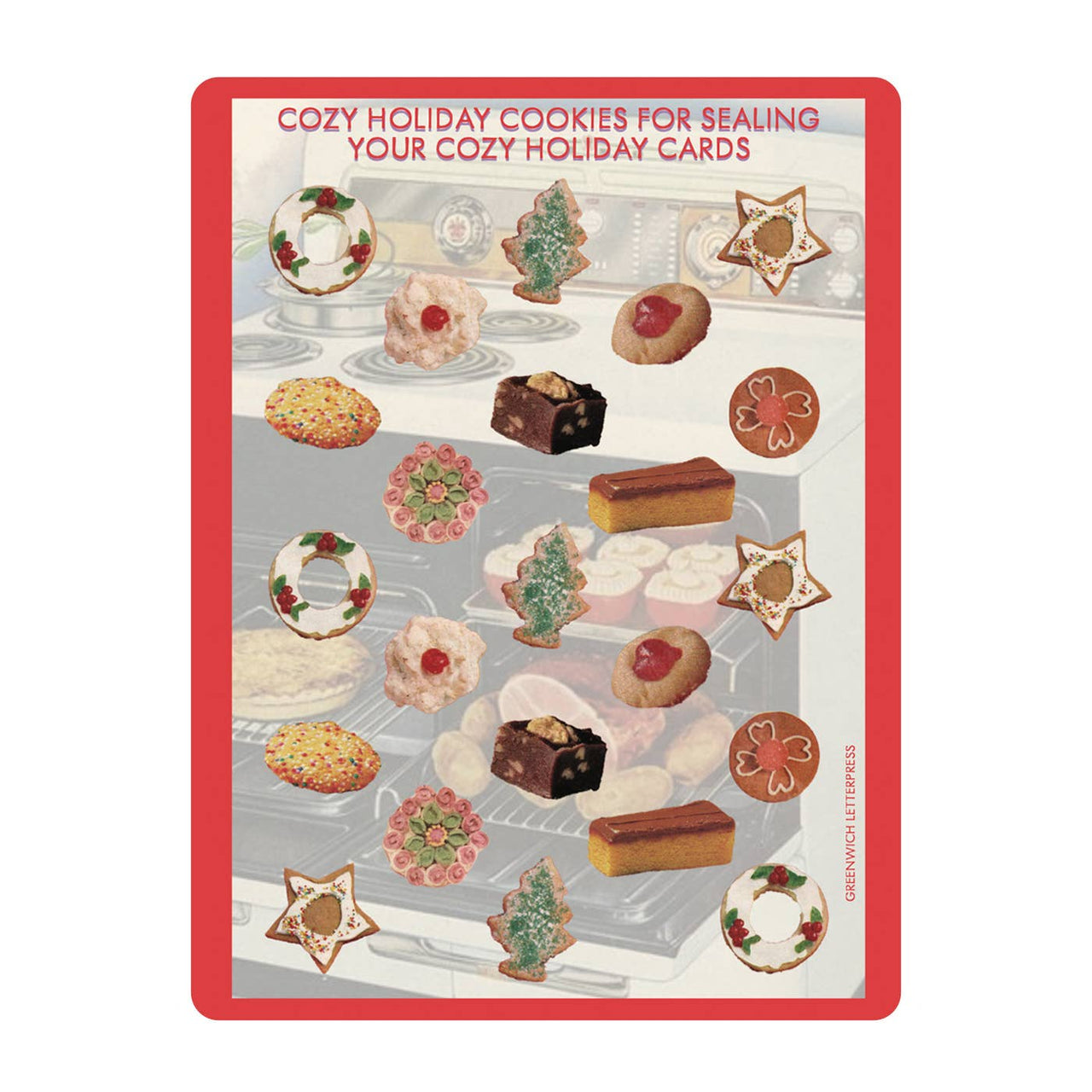 Vintage Holiday Cookie Sticker Sheet