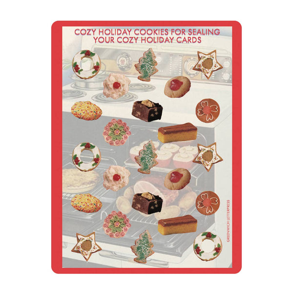 Vintage Holiday Cookie Sticker Sheet