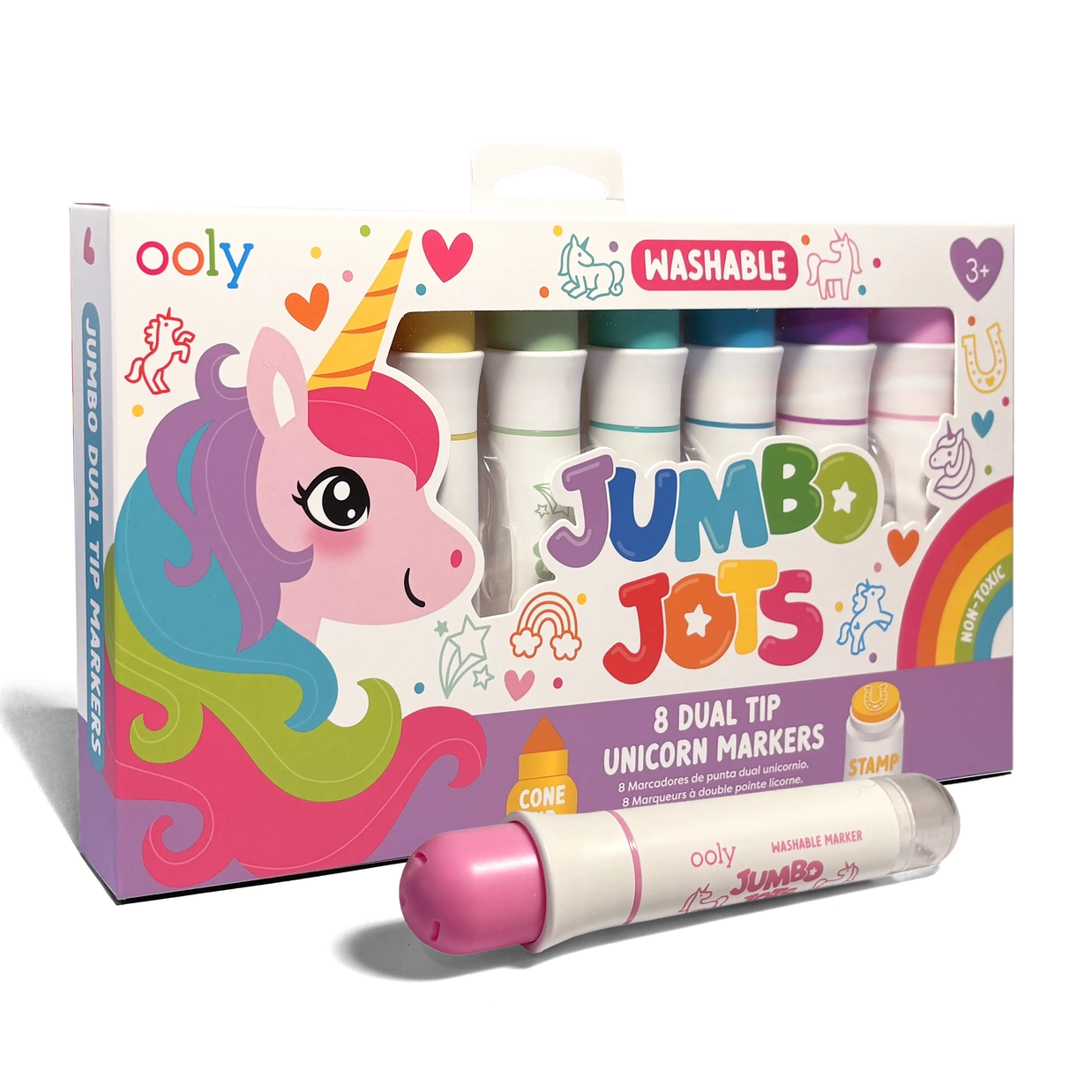 Jumbo Jots Dual Tip Unicorn Markers