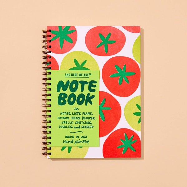 Tomato A5 Letterpress Spiral Notebook