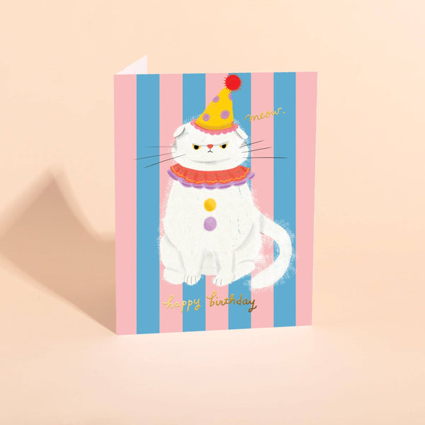 Clowny Cat Birthday