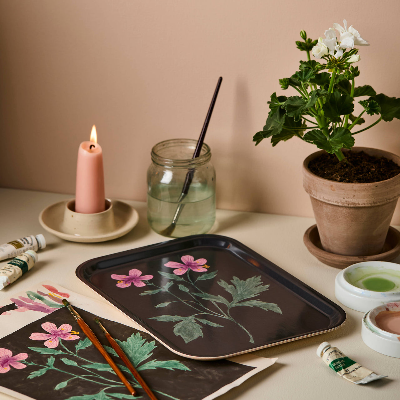 Geranium Small Tray