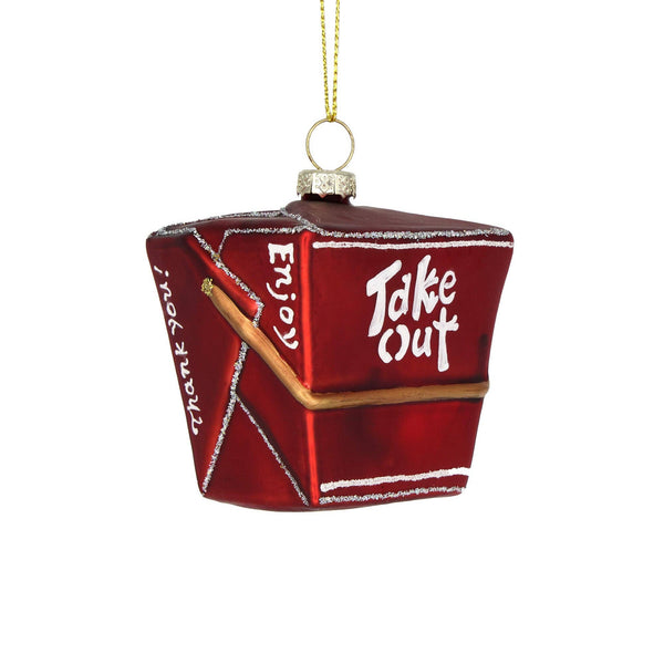 Red Chinese Takeout Container Ornament