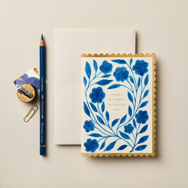 Delft Flora Happy Birthday Beautiful One