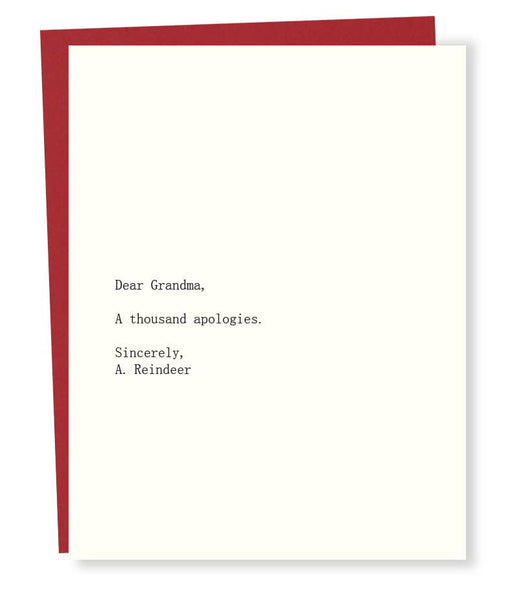 Grandma/Reindeer Card