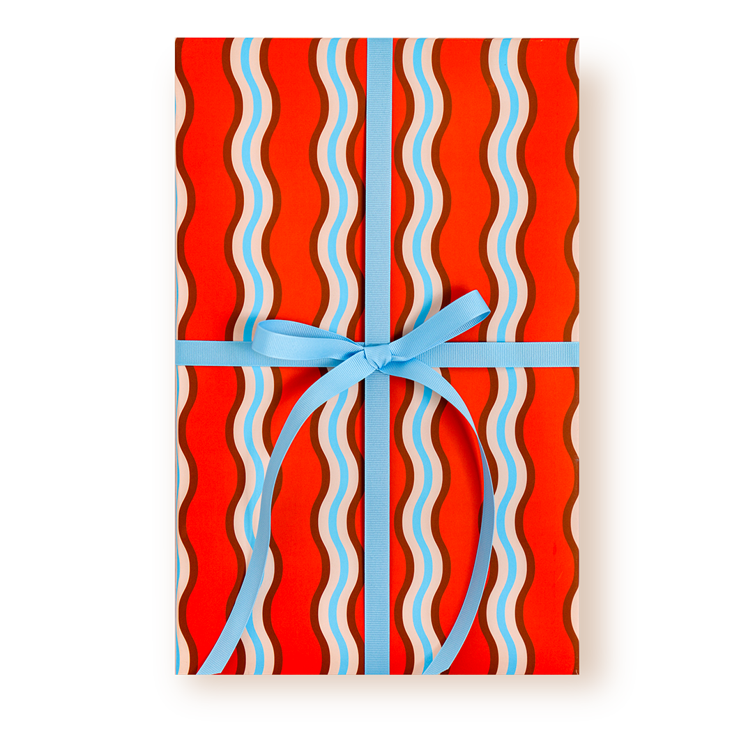 Crushed Red Wrap Roll of 3 Sheets