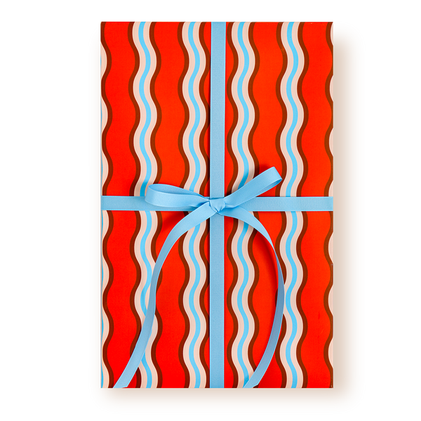 Crushed Red Wrap Roll of 3 Sheets