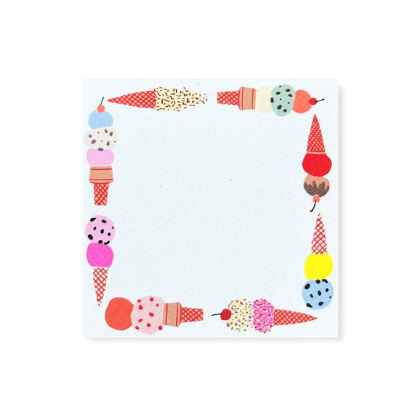 48 pack / Ice Cream Square Notes
