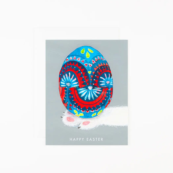 Hand Painted Egg Card