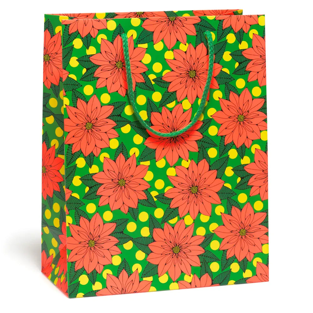 Big Poinsettia Gift Bag