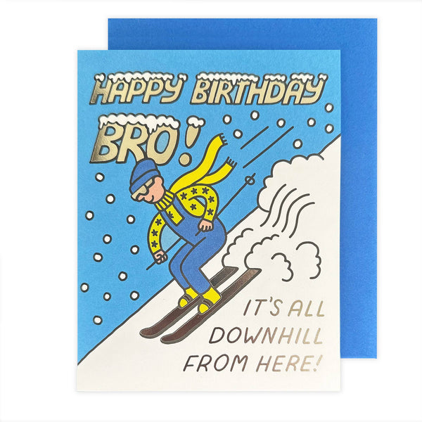 Birthday Bro Skiing