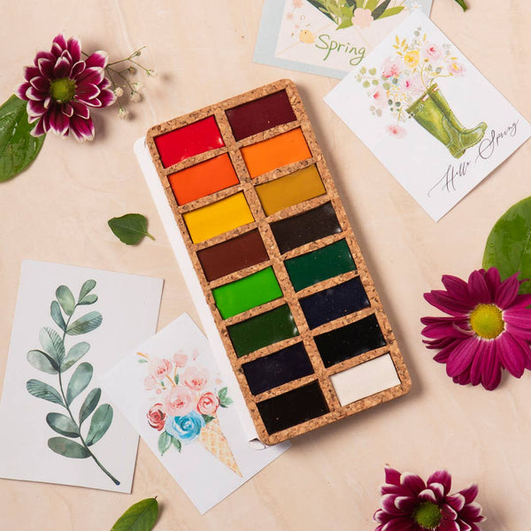 Original Cork Pans Watercolor Set