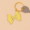 Farfalle Bowtie Pasta Enamel Keychain