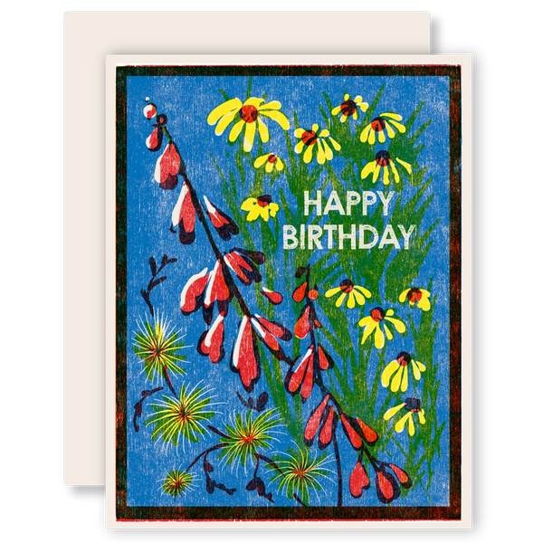 Blue Sky Wildflower Birthday