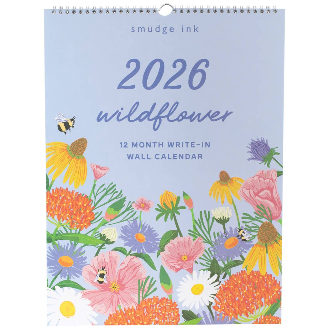 2026 Wildflower Wall Calendar
