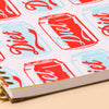 Diet Soda Warhol Pop Art A5 Letterpress Spiral Notebook