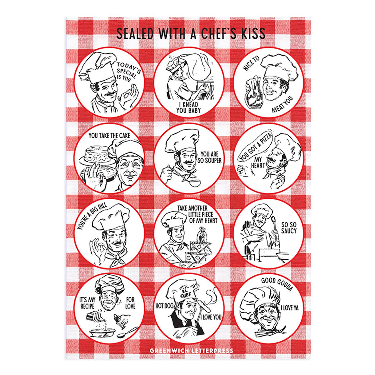 Chef's Kiss Sticker Sheet